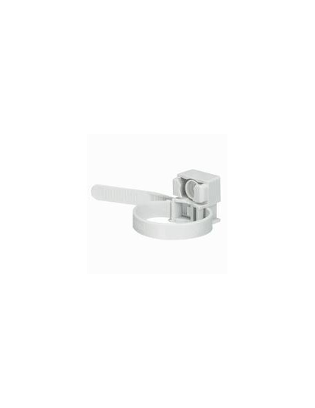 100 Colliers à embase gris RAL7035 à denture extérieure pour conduit IRL Ø16mm à Ø32mm ou câble Ø13 à Ø38mm LEGRAND 031900