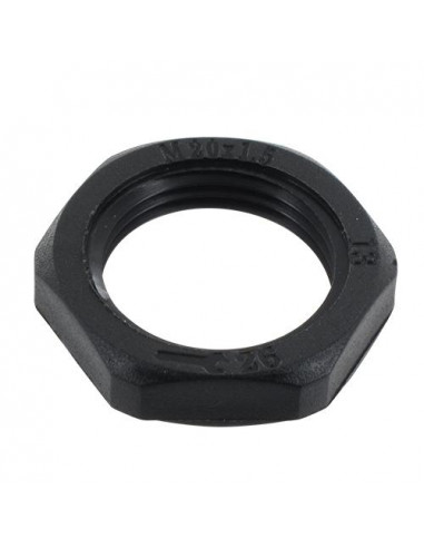 Ecrou Polyamide noir ISO 12 BLM 102125