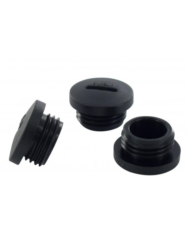 Bouchon bombé noir Pg 21 BLM 104215