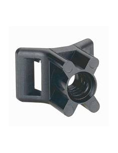 100 Embases noires protégées ultraviolets à visser fixables par cheville ou goujon Ø5mm ou vis fraisée Ø5mm LEGRAND 031950 2