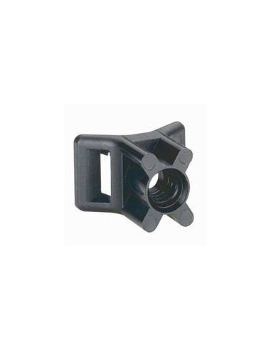 100 Embases noires protégées ultraviolets à visser fixables par cheville ou goujon Ø5mm ou vis fraisée Ø5mm LEGRAND 031950