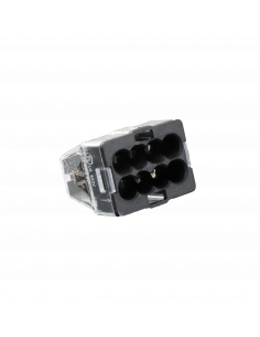 250 Connecteurs Mini Connex 8 entrées noire vrac BLM 460080 2