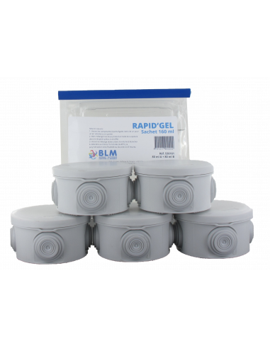 Kit 5 boites 515209 + Rapid'Gel 160 ml BLM 530160