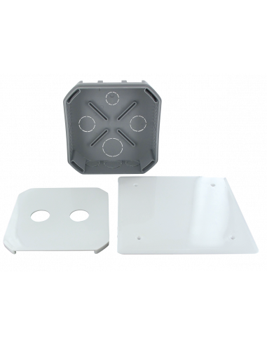 Boîte dérivation à sceller 150x150x40 mm complète BLM 651515