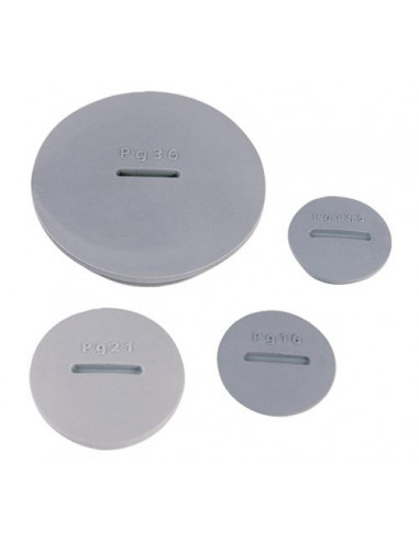 Bouchon bombé Polyamide gris Pg 7 BLM 104072