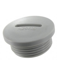 Bouchon bombé Polyamide gris ISO 12 BLM 104122