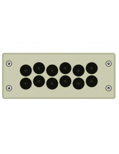 Plaque passe-câble 12 entrées (5-13mm) BLM 145012