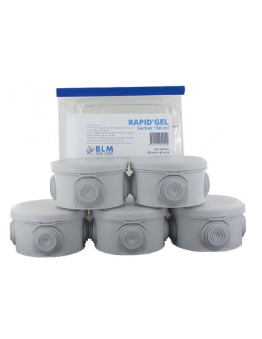 Kit 5 boites 515209 + Rapid'Gel 160 ml BLM 530160