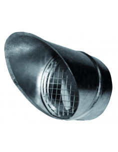Auvent pare-pluie acier galvanisé diamètre de raccordement 200 mm. APC 200 S&P UNELVENT 874636