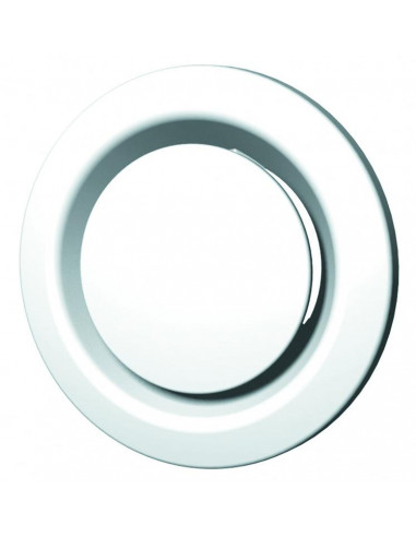 Bouche plastique réglable de 25 à 180 m3/h manchette à joint D125 mm BER 125 J S&P UNELVENT 854378