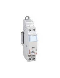 Contacteur de puissance CX³ bobine 24V~ sans commande manuelle 2 Pôles 250V~ 25A contact 2F 1 module LEGRAND 412505 2