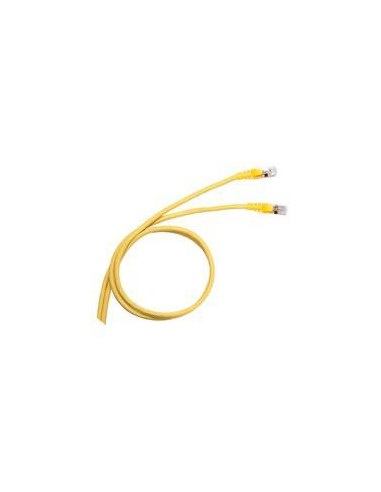 Cordon de brassage RJ45 LCS³ catégorie 6A S/FTP blindé impédance 100ohms longueur 1m PVC RAL1018 LEGRAND 051780