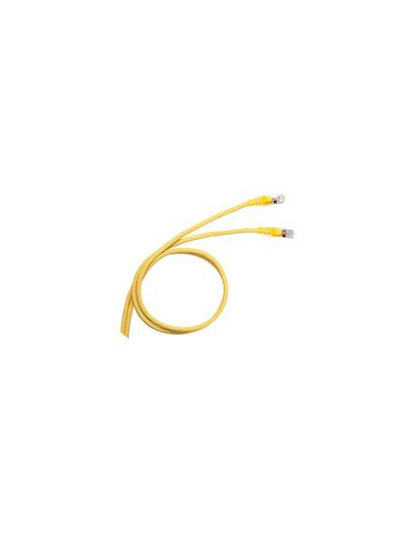 Cordon de brassage RJ45 LCS³ catégorie 6A S/FTP blindé impédance 100ohms longueur 1m PVC RAL1018 LEGRAND 051780