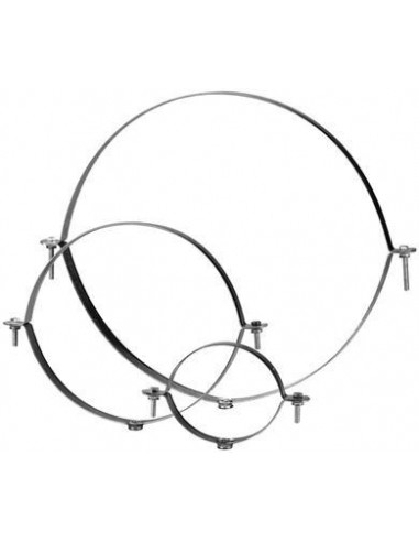 COLLIER SUPPORT ISOLE DOUBLE FILETAGE POUR TIGE DE 8 OU 10 MM D250 MM UNELVENT CSU 250 ISOLE 867745