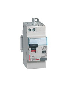 Disjoncteur différentiel DX³4500 arrivée haute vis et départ haut automatique U+N 230V~ 25A typeAC 30mA 2 modules EGRAND 410719 2
