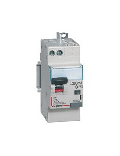 Disjoncteur différentiel DX³4500 arrivée vis et départ automatique U+N 230V~ 40A type AC 300mA 2 modules LEGRAND 410733 2