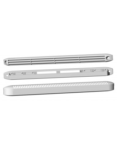 Entrée d'air auto universelle 15/22/30 m3/h blanche réservation 250 x 15 mm EC U BLANC S&P UNELVENT 850174