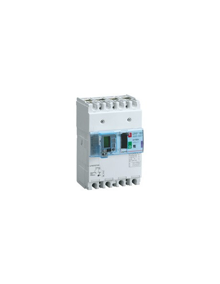 Disjoncteur magnétothermique différentiel DPX³160 pouvoir de coupure 16kA 400V 4 Pôles 160A LEGRAND 420037