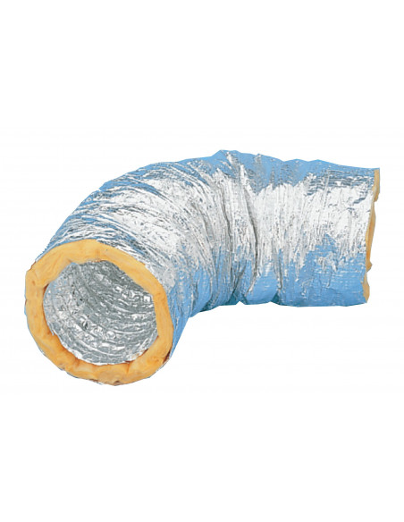 GAINE SOUPLE ALUMINIUM ISOLE D125 MM LONGUEUR 3M UNELVENT GSI 125-3M 820722