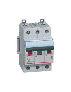 Disjoncteur DX³6000 10kA arrivée haute départ bas à vis 3 Pôles 400V~ 40A courbe B 3 modules LEGRAND 407536 2