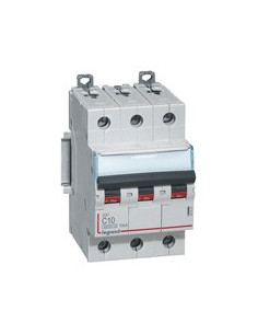 Disjoncteur DX³6000 10kA arrivée haute et départ bas à vis 3 Pôles 400V~ 10A courbe C LEGRAND 407827 2