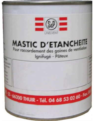 Mastic acrylique pot de 6 kg pour montage intérieur MASTIC ACRY 6 KG S&P UNELVENT 863181