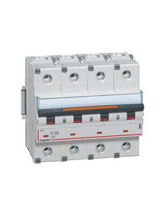 Disjoncteur DX³ 25kA vis 4 Pôles 400V 125A courbe C 6 modules LEGRAND 409803 2