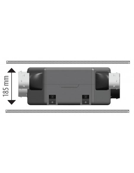 KIT VMC HYGROREGLABLE OZEO FLAT 2 KHB T3/7 P UNELVENT 604811