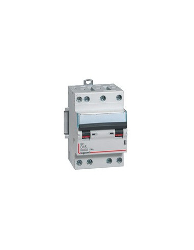Disjoncteur DX³6000 10kA à vis 4 Pôles 400V 16A courbe D pour peigne HX³ LEGRAND 408126