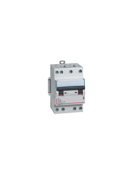Disjoncteur DX³6000 10kA à vis 4 Pôles 400V 16A courbe D pour peigne HX³ LEGRAND 408126
