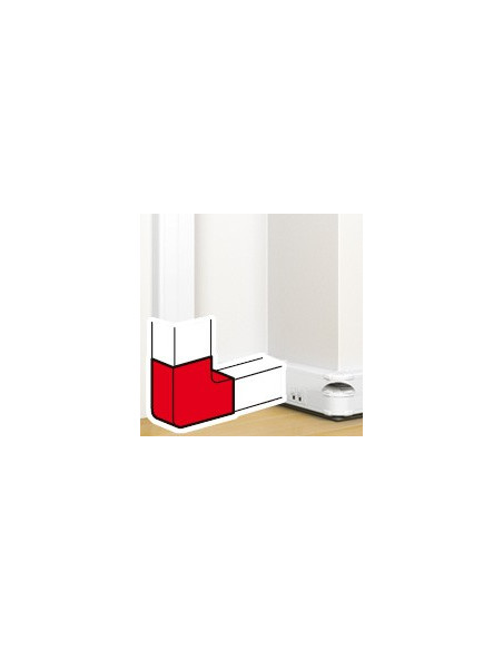 Angle plat 90° pour goulotte à clippage direct Mosaic 50x145mm blanc LEGRAND 075644