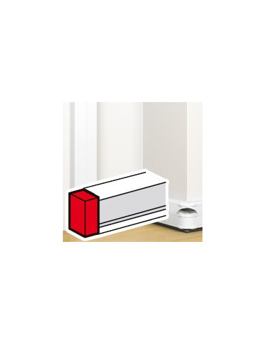 Embout pour goulotte à clippage direct Mosaic 50x145mm blanc LEGRAND 075614