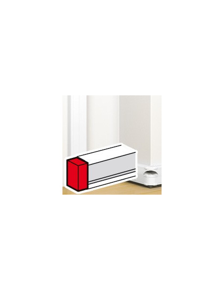 Embout pour goulotte à clippage direct Mosaic 50x145mm blanc LEGRAND 075614