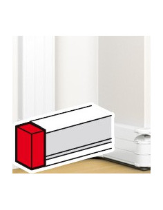 Embout pour goulotte à clippage direct Mosaic 50x180mm blanc LEGRAND 075616 2