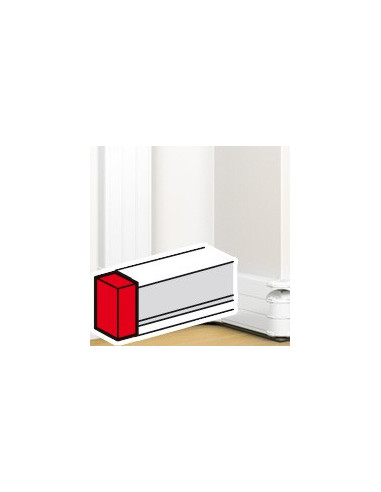 Embout pour goulotte à clippage direct Mosaic 50x180mm blanc LEGRAND 075616