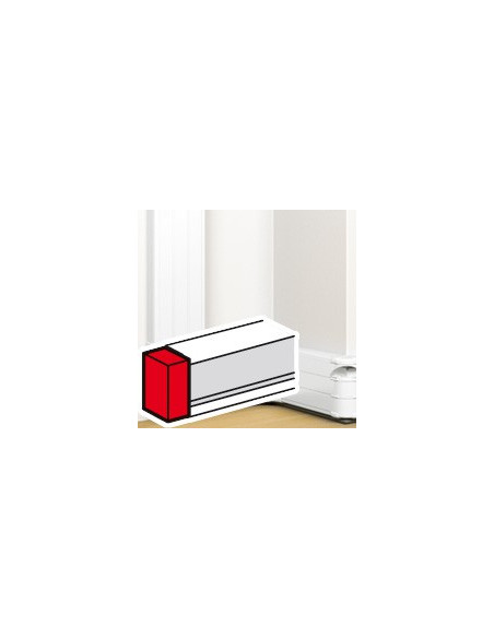 Embout pour goulotte à clippage direct Mosaic 50x180mm blanc LEGRAND 075616