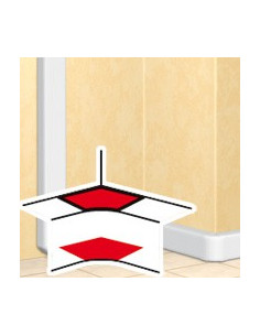 Angle intérieur pour goulottes DLP monobloc 35x80mm ou 35x105mm blanc LEGRAND 010601 2