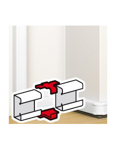 Eclisse de jonction pour goulotte à clippage direct Mosaic 50x105mm blanc LEGRAND 075662 2