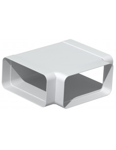 Té horizontal PVC rigide rectangulaires 55 x 110 mm gamme TUBPLA THR 100 S&P UNELVENT 833161