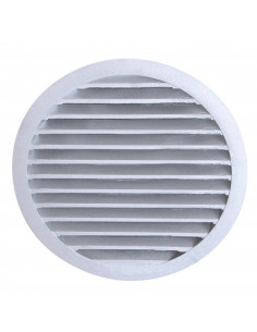 GRILLE DE REJET CIRCULAIRE FONTE ALUMINIUM D125 MM -UNELVENT 873124 2