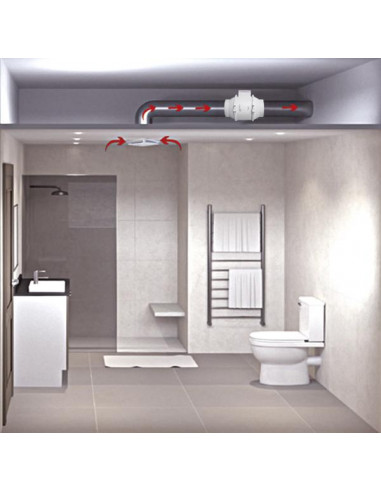 EXTRACTEUR POUR RESEAU DE GAINE UNELVENT MIXVENT