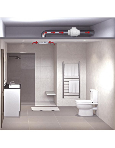 EXTRACTEUR POUR RESEAU DE GAINE UNELVENT MIXVENT