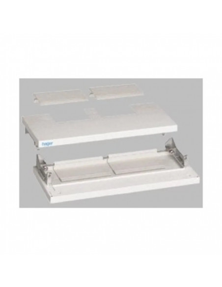 Kit panneaux de tête et de base quadro4 p 260mm h 73mm l 620mm IP40 IK08 HAGER FC425