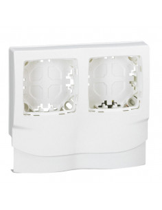 Cadre Appareillage saillie 2 postes pose le long des moulures DLPlus épaisseur 20mm blanc LEGRAND 031418 2