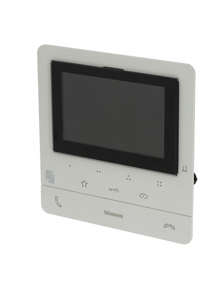Poste intérieur écran 5pouces Classe 100 Evolué + boucle inductive Blanc BTICINO BT344672