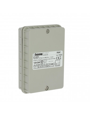 Récepteur radio étanche 2 relais controle d'accès portail centrale Hexact Com BTICINO BT348044