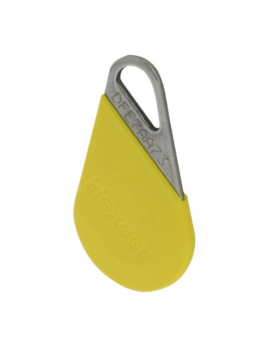 Badge de proximité Mifare 13,56 MHz pour contrôle d'accès VIGIK® jaune BTICINO BT348240