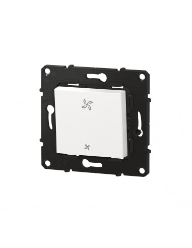 Commande pour VMC Altège avec connexion à bornes automatiques finition Neige BTICINO BTAL14DD