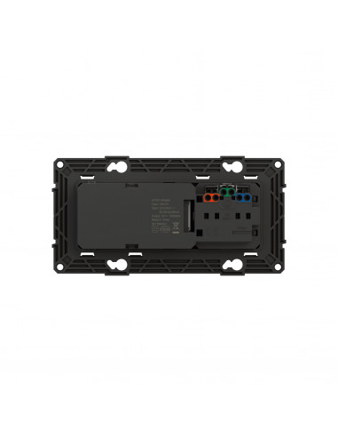 Prise de courant 16A + chargeur 2 USB 2,4A précâblées Altège finition Neige BTICINO BTAL31DD