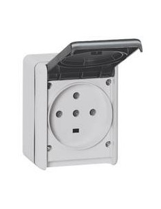 Prise étanche 3P+T+N 32A Plexo complet IP44 saillie gris LEGRAND 055877 2